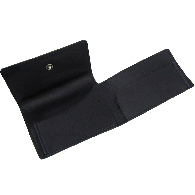 

Bottega Veneta Navy Intrecciato Leather Card Case, Navy blue