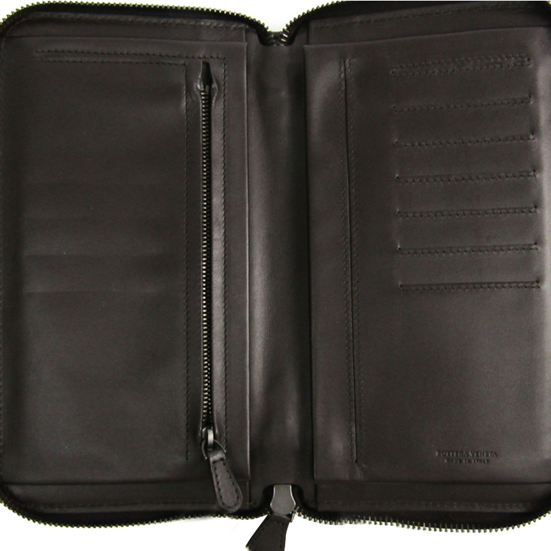 

Bottega Veneta Brown Intrecciato Leather Wallet