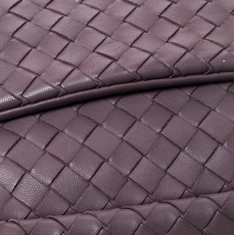 Bottega Veneta Light Purple Intrecciato Small Chain Crossbody Bag