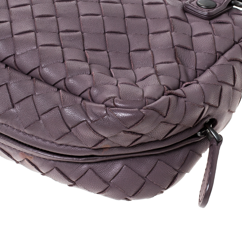 Bottega Veneta Light Purple Intrecciato Small Chain Crossbody Bag