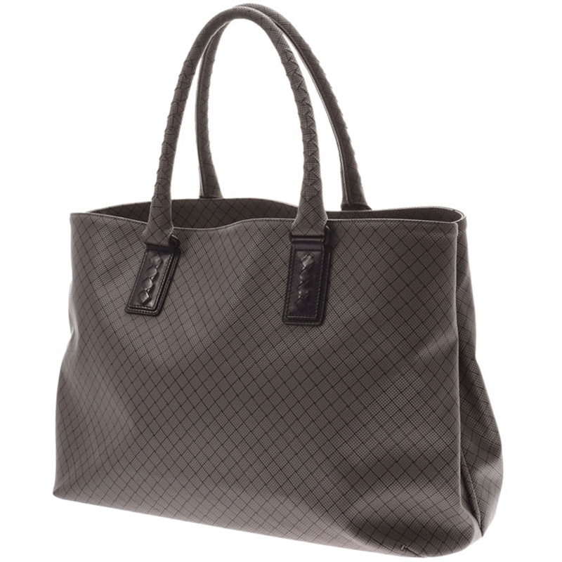 

Bottega Veneta Greige Leather Marco Polo Tote, Grey