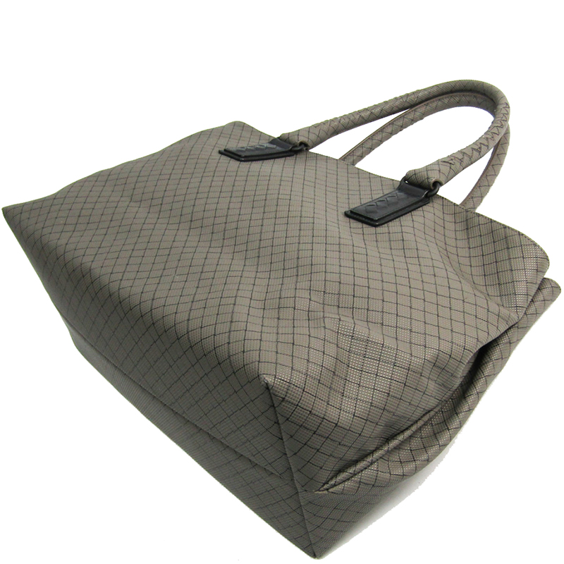 

Bottega Veneta Black/Gray Leather Marco Polo Tote