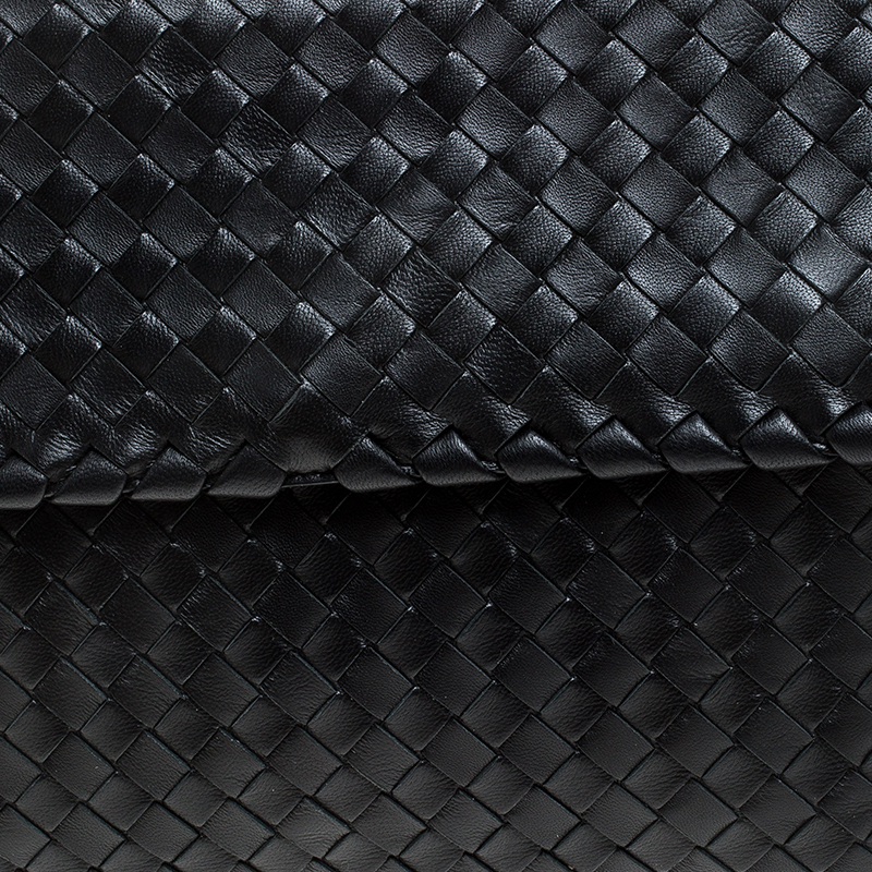 Bottega Veneta Black Leather Olimpia Chain Strap Shoulder Bag