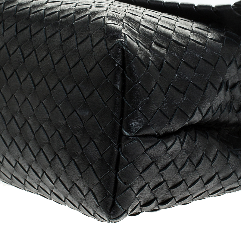 Bottega Veneta Black Leather Olimpia Chain Strap Shoulder Bag