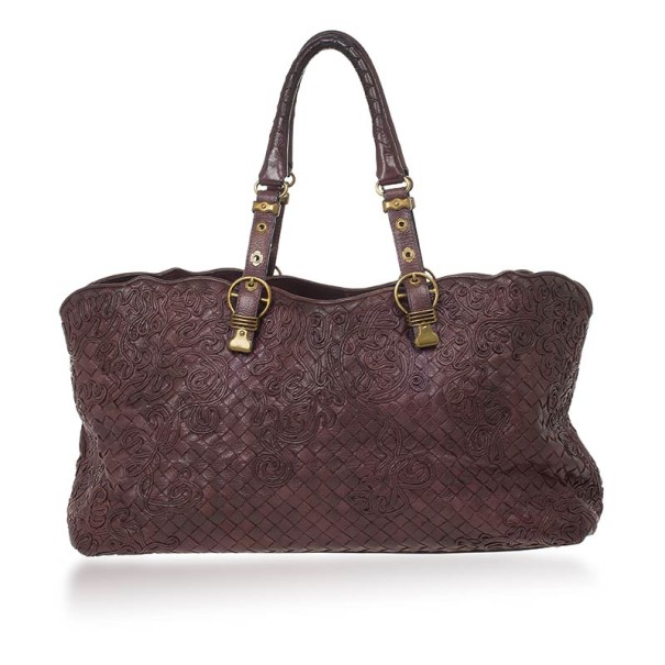 Pre Owned Bottega Veneta Brown Cornely Tote