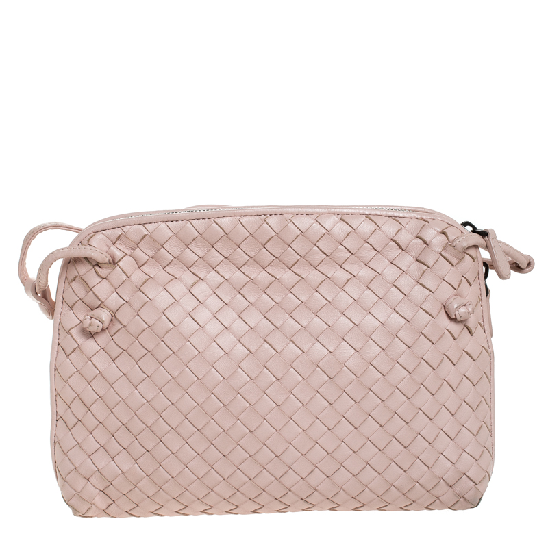 Nodini leather crossbody bag Bottega Veneta Pink in Leather - 11391948