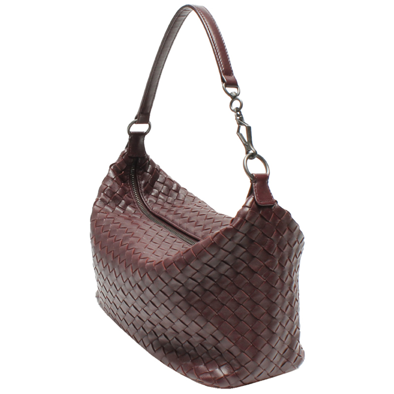 

Bottega Veneta Brown Intrecciato Leather Hobo Bag