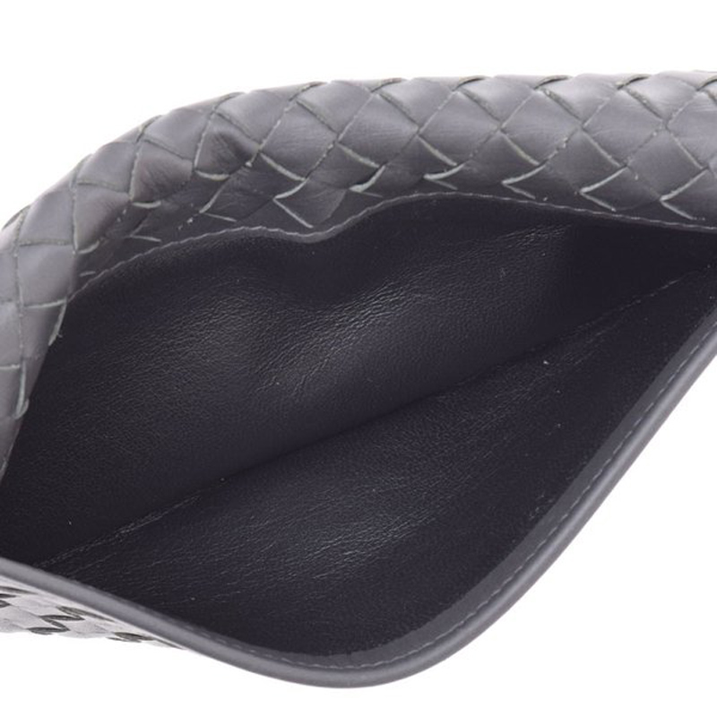 

Bottega Veneta Gray Intrecciato Leather Bifold Wallet, Grey