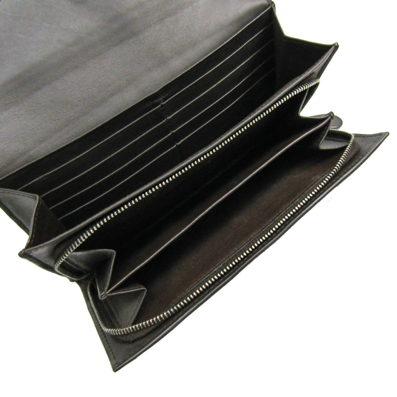 

Bottega Veneta Brown Intrecciato Leather Long Wallet