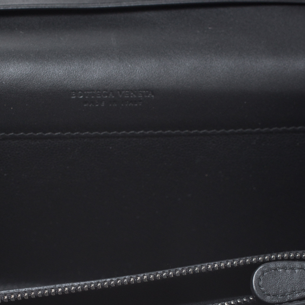 

Bottega Veneta Black Intrecciato Leather Continental Wallet