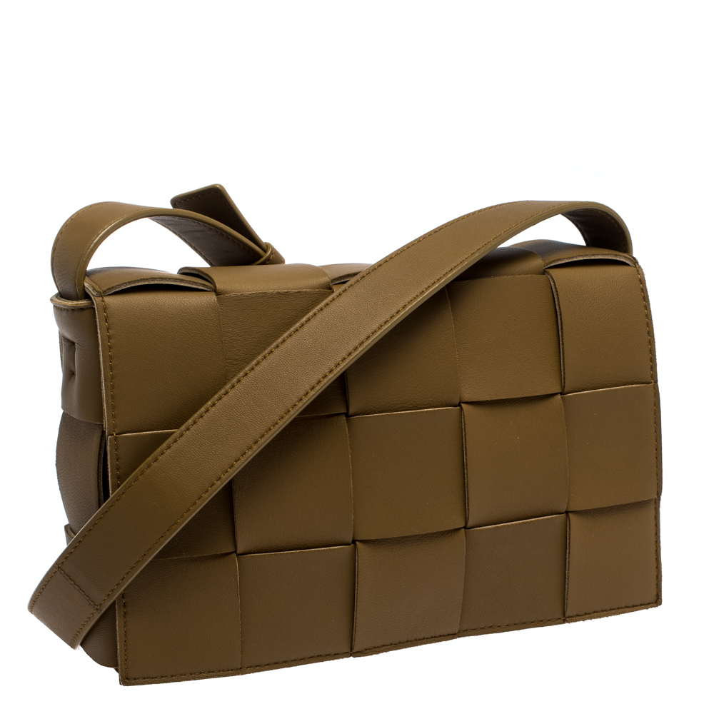 Bottega Veneta Crossbody Bag Men 651938V0E523203 Leather Green Camping 1680€