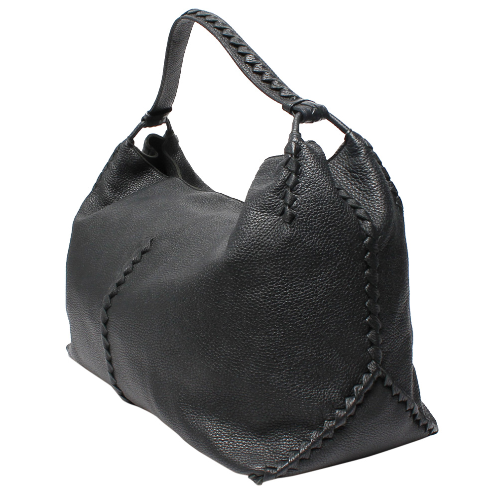 

Bottega Veneta Black Leather Tote Bag