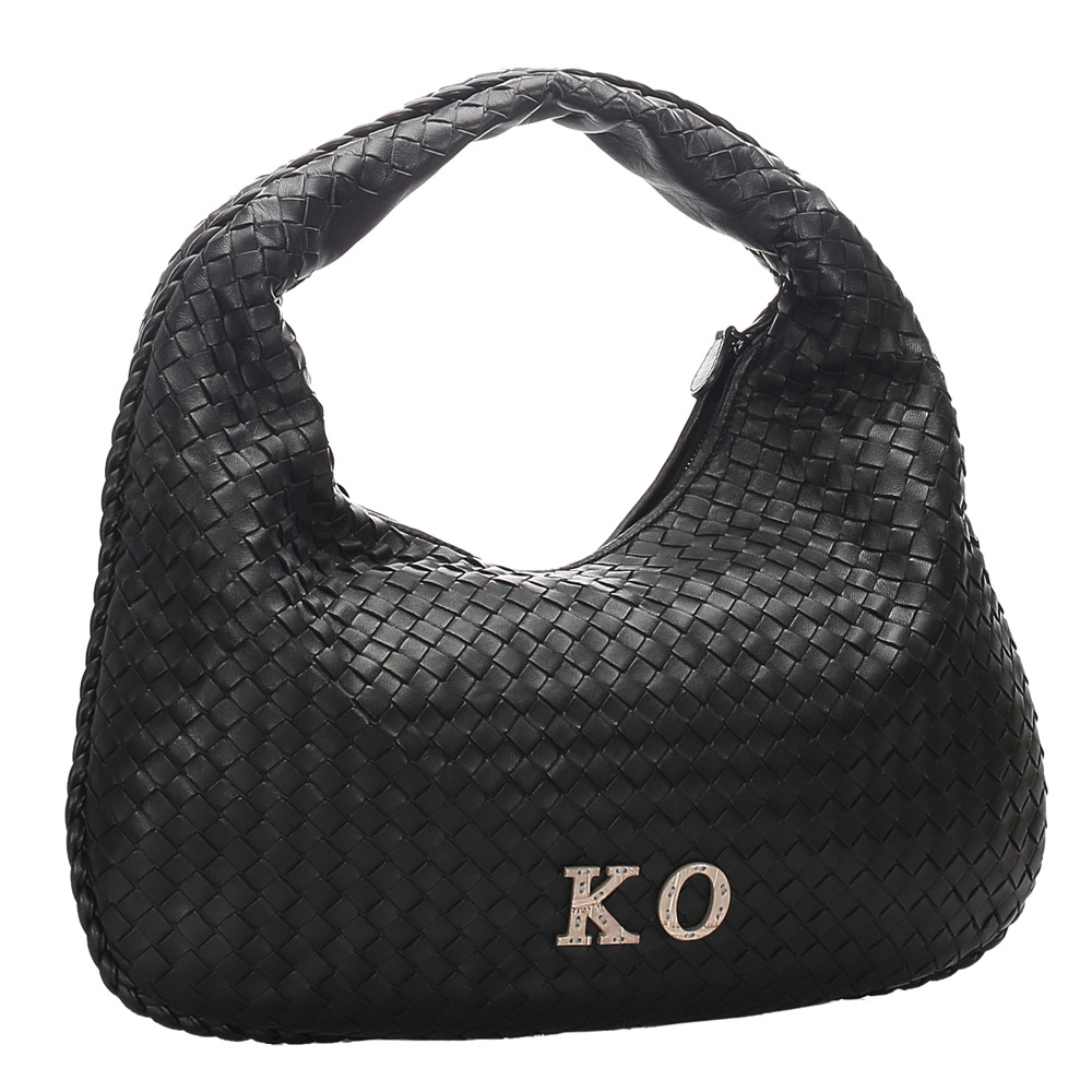 

Bottega Veneta Black Intrecciato Leather Hobo Bag
