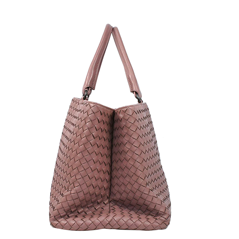 

Bottega Veneta Pink Intrecciato Leather Tote Bag