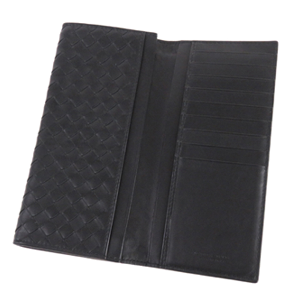 

Bottega Veneta Black Intrecciato Leather Bifold Wallet