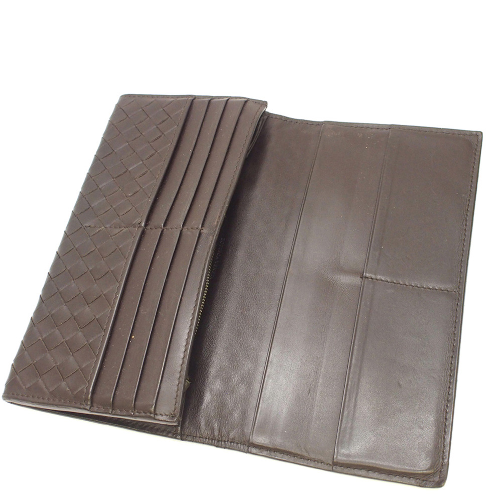 

Bottega Veneta Brown Intrecciato Leather Continental Wallet