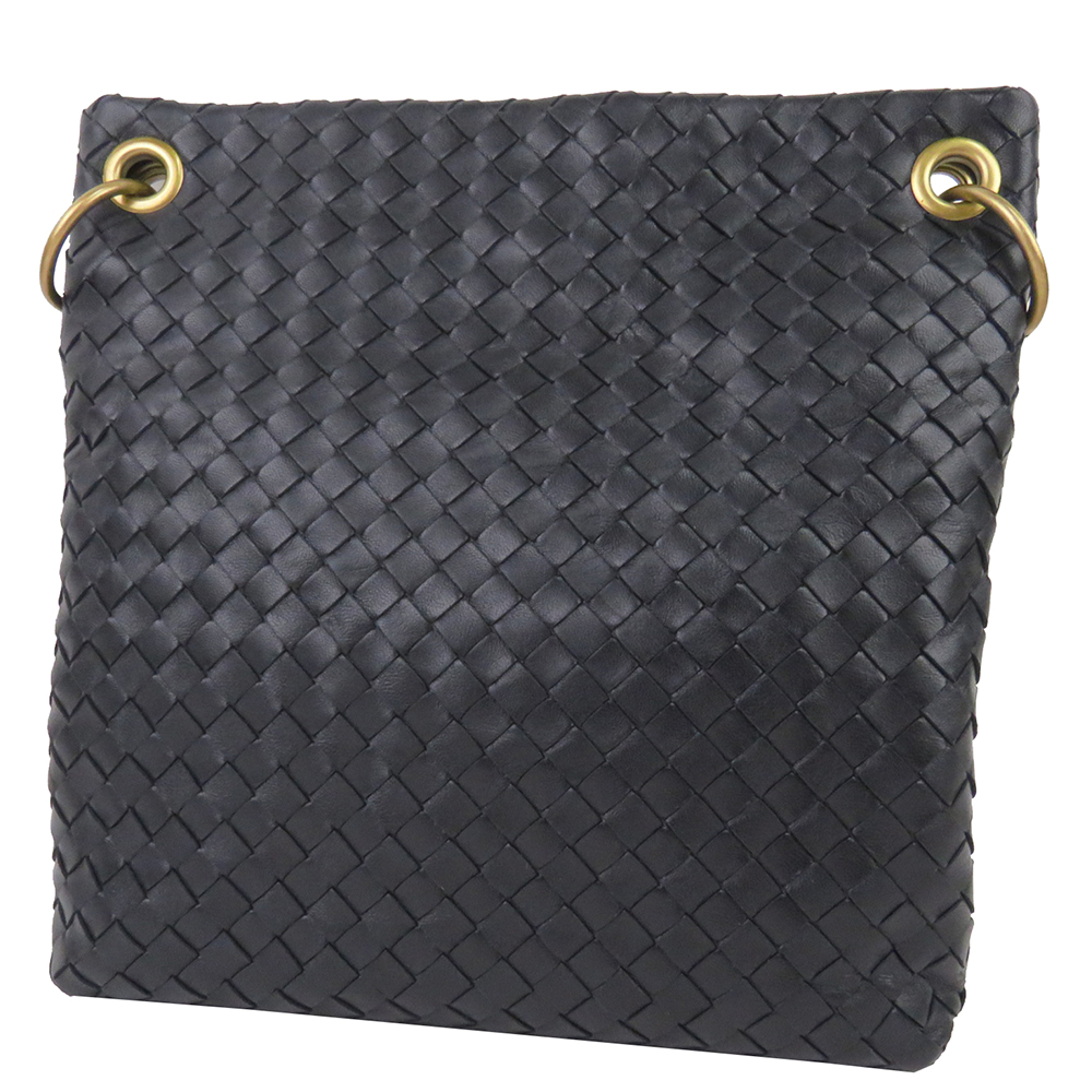 

Bottega Veneta Black Intrecciato Leather Crossbody Bag
