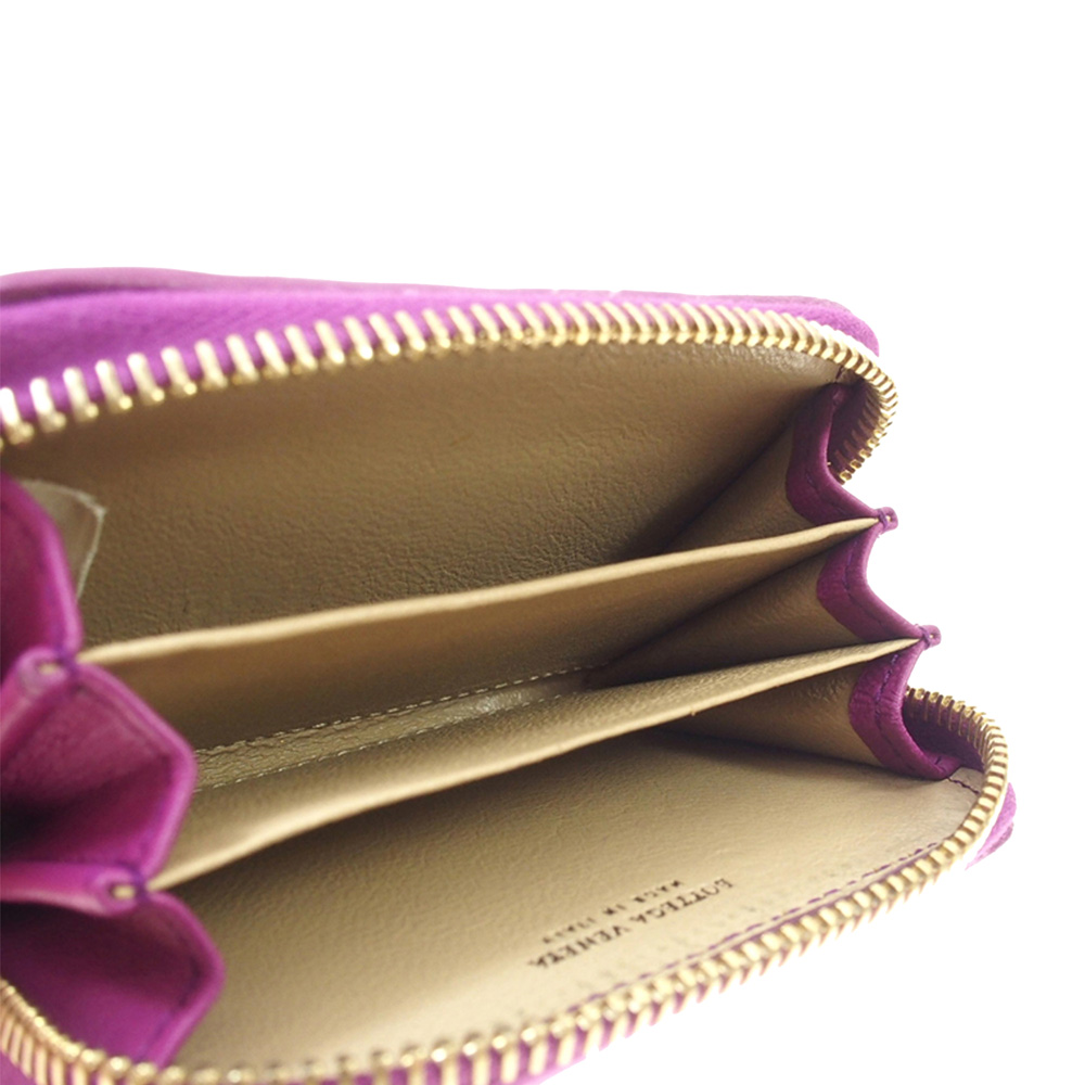 

Bottega Veneta Purple Intrecciato Leather Coin Pouch