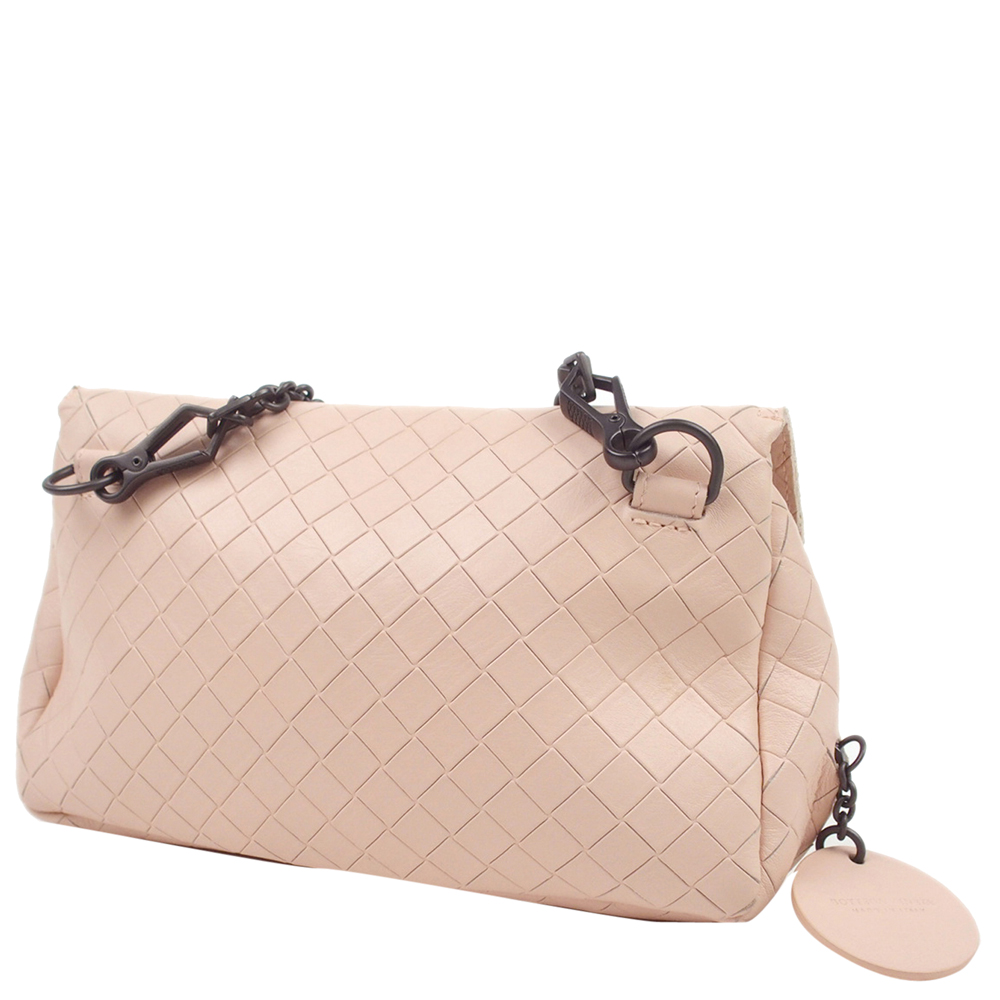 

Bottega Veneta Brown Intrecciato Leather Crossbody Bag, Beige