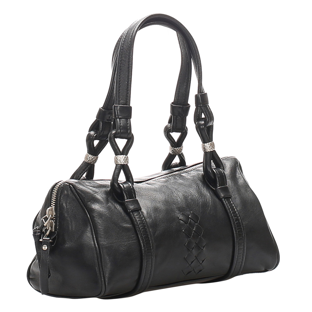 

Bottega Veneta Black Leather Shoulder Bag