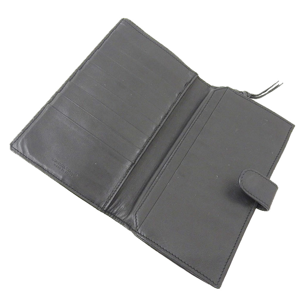 

Bottega Veneta Black Intrecciato Leather Bi-fold Wallet