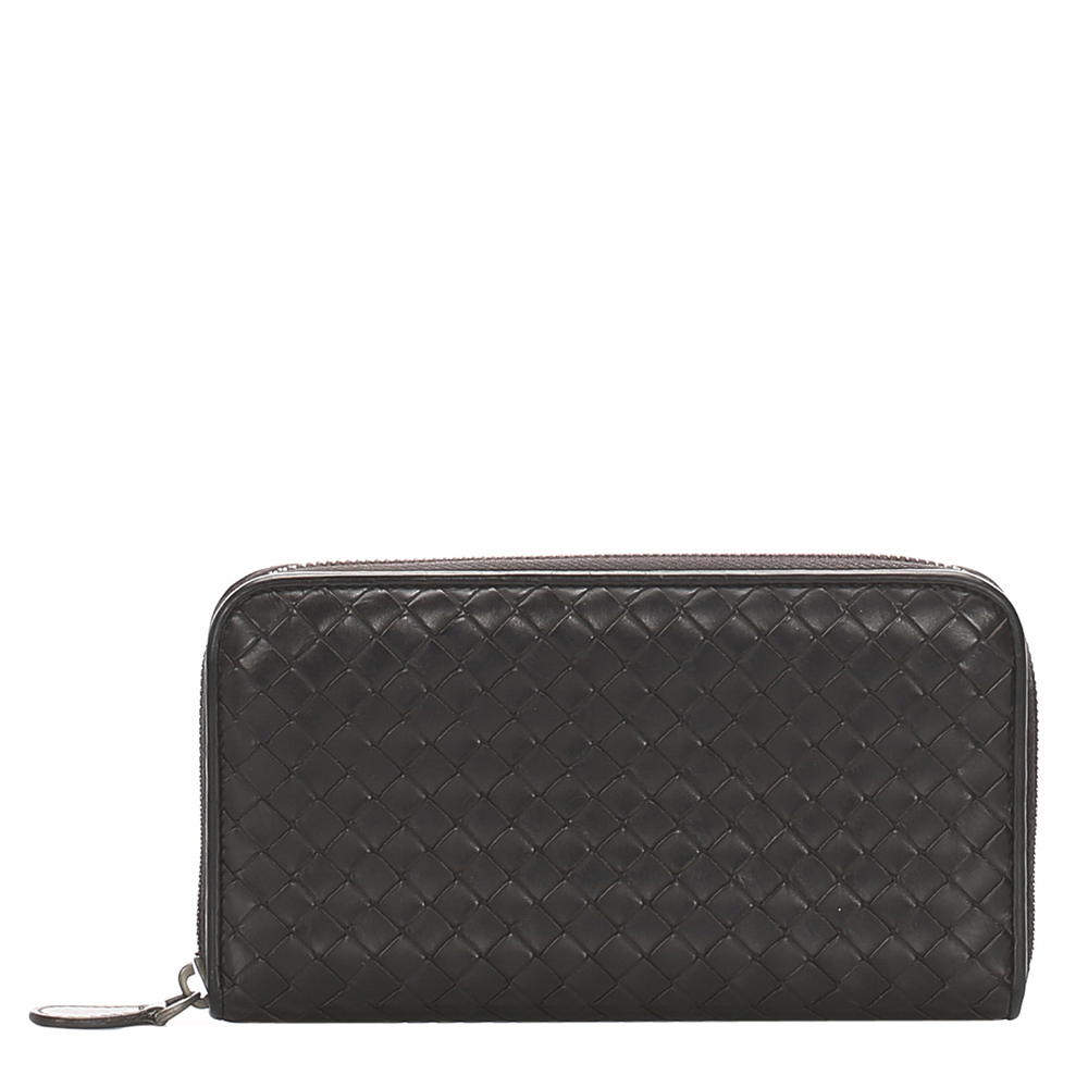 Click to view more detailed imagery on our partner's website Pre-owned Bottega Veneta Black Leather Wallets