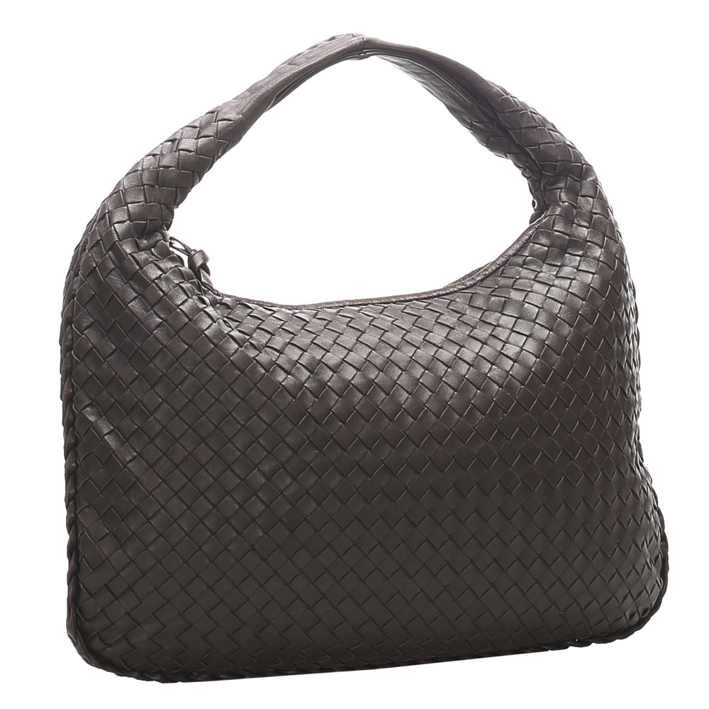 

Bottega Veneta Black Intrecciato Leather Hobo Bag