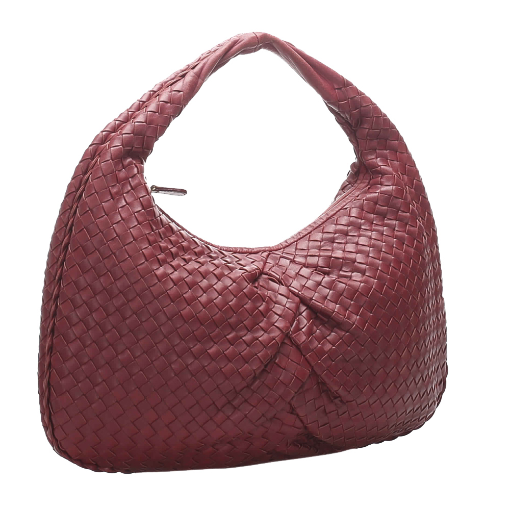 

Bottega Veneta Red Leather Hobo