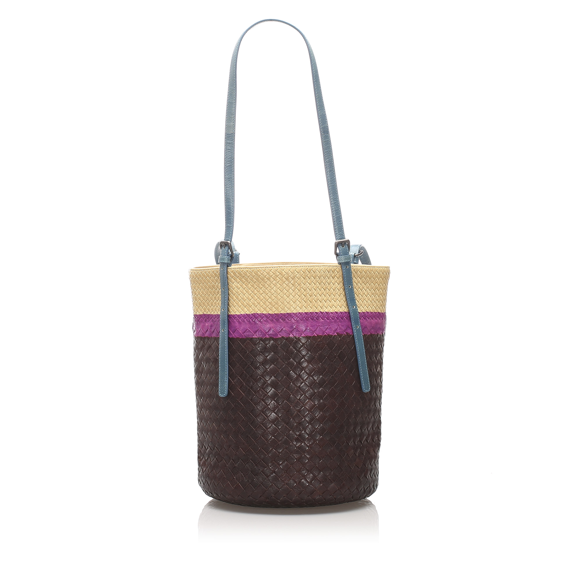 

Bottega Veneta Multi Leather Intrecciato Shoulder Bag, Multicolor