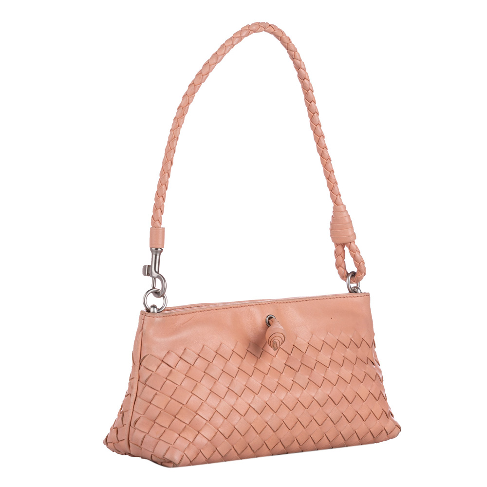 

Bottega Veneta Beige Intrecciato Leather Bag