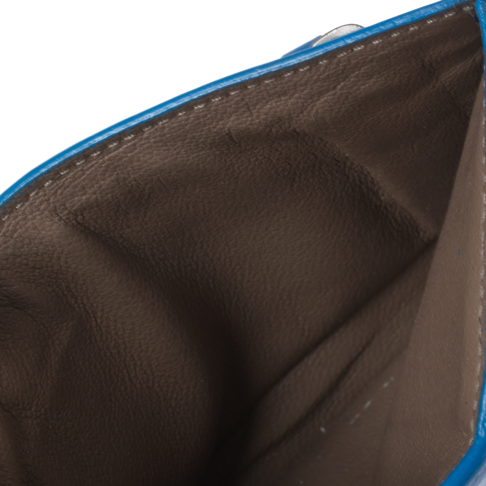 

Bottega Veneta Blue Intrecciato Leather Card Holder