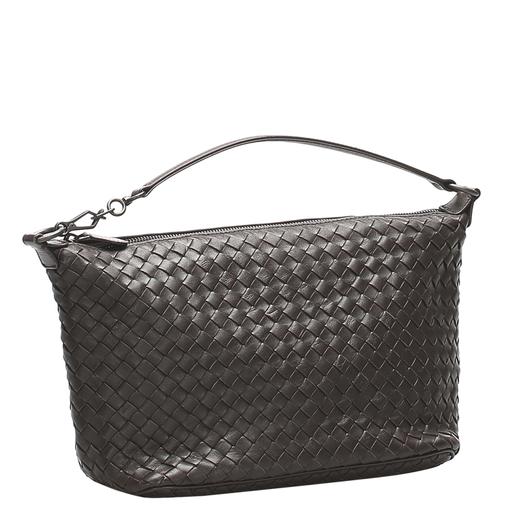 

Bottega Veneta Black Intrecciato Leather Hobo Bag