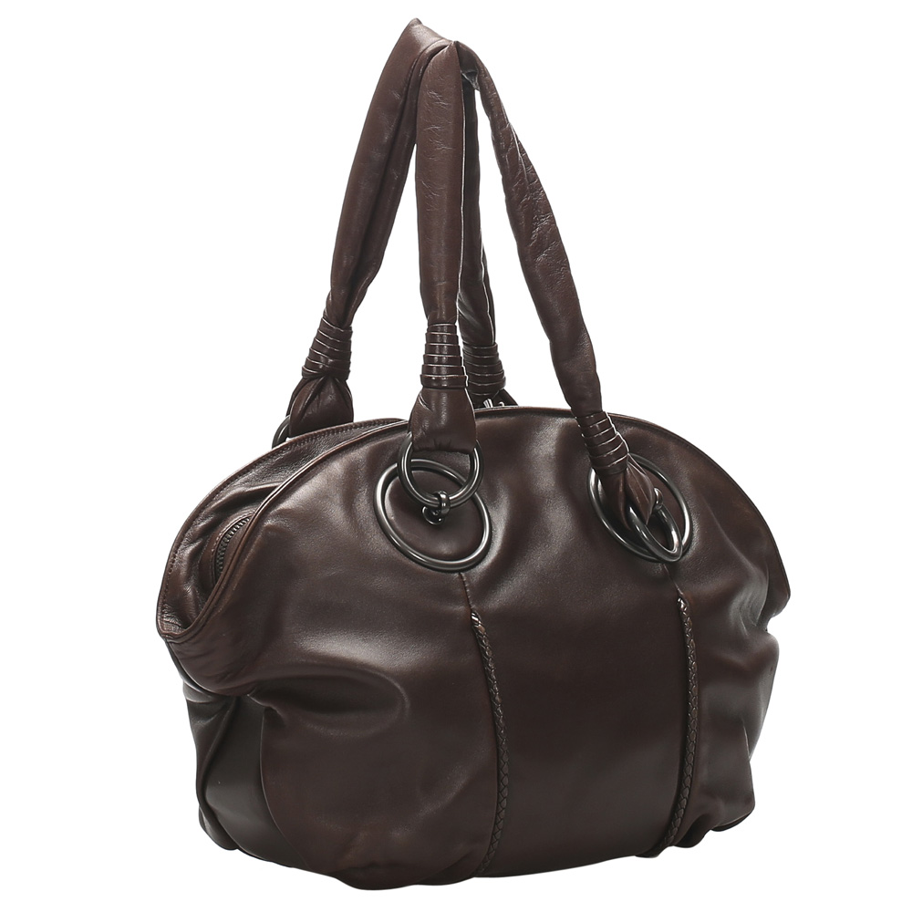 

Bottega Veneta Brown Leather Hobo Bag