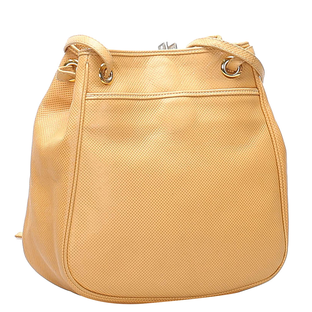 

Bottega Veneta Brown Leather Shoulder Bag, Beige