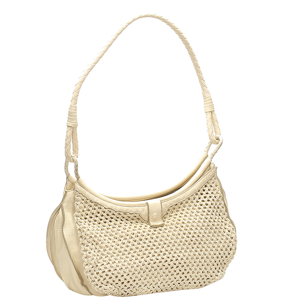 

Bottega Veneta Beige Leather Shoulder Bag