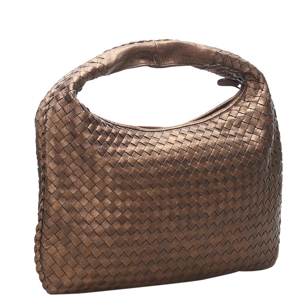 

Bottega Veneta Brown Intrecciato Leather Veneta Hobo Bag