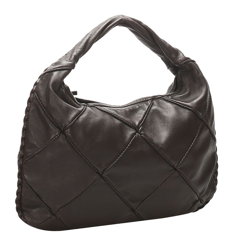 

Bottega Veneta Brown Leather Hobo Bag