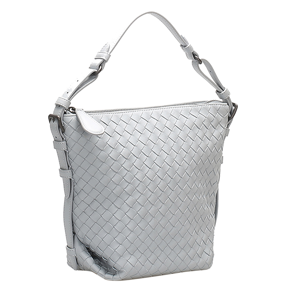 

Bottega Veneta Blue/Light Blue Leather Shoulder Bag