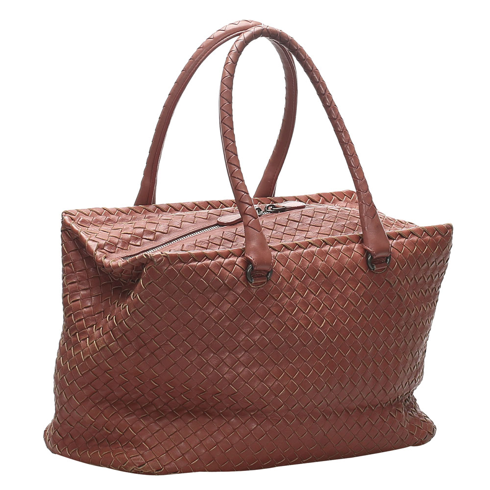 

Bottega Veneta Brown Intrecciato Leather Tote Bag