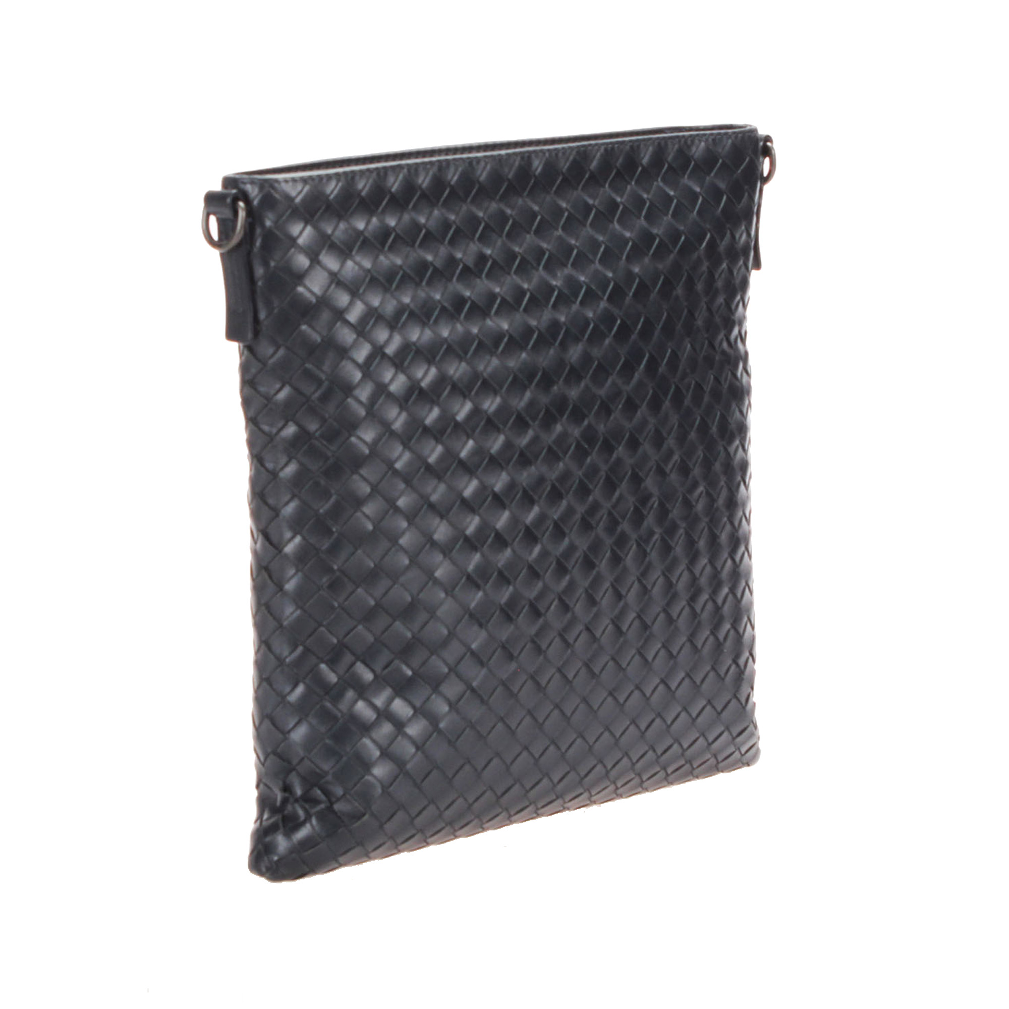 

Bottega Veneta Black Intrecciato Leather Crossbody Bag