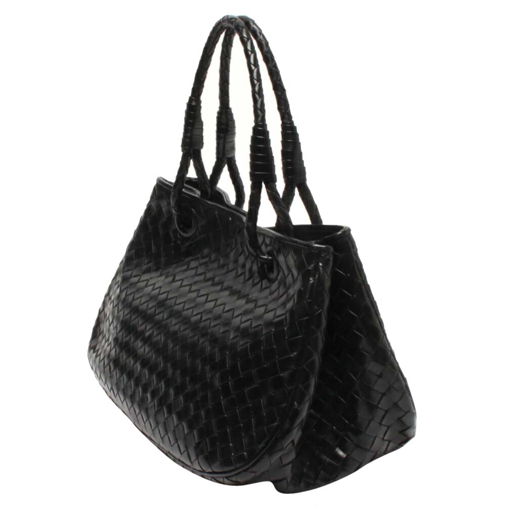 

Bottega Veneta Black Leather Satchel