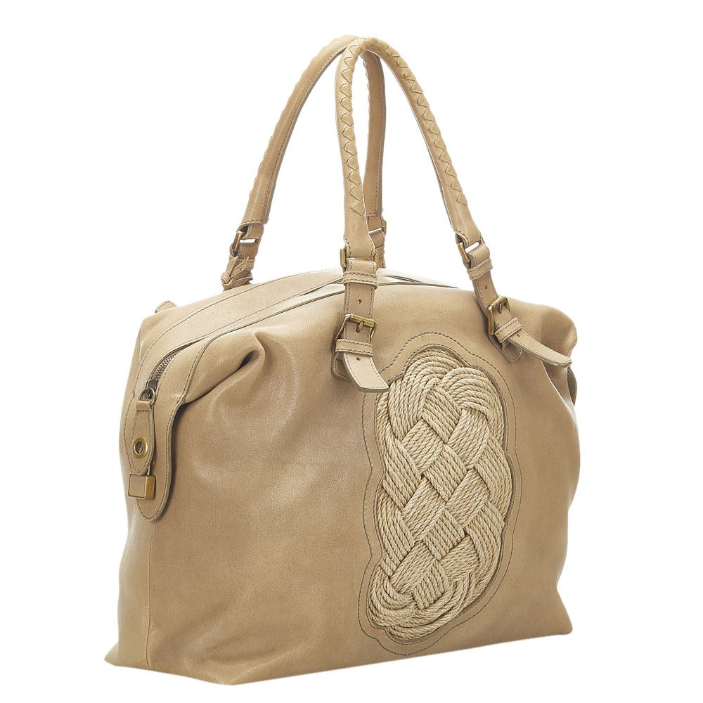 

Bottega Veneta Brown Leather Intrecciato Tote Bag