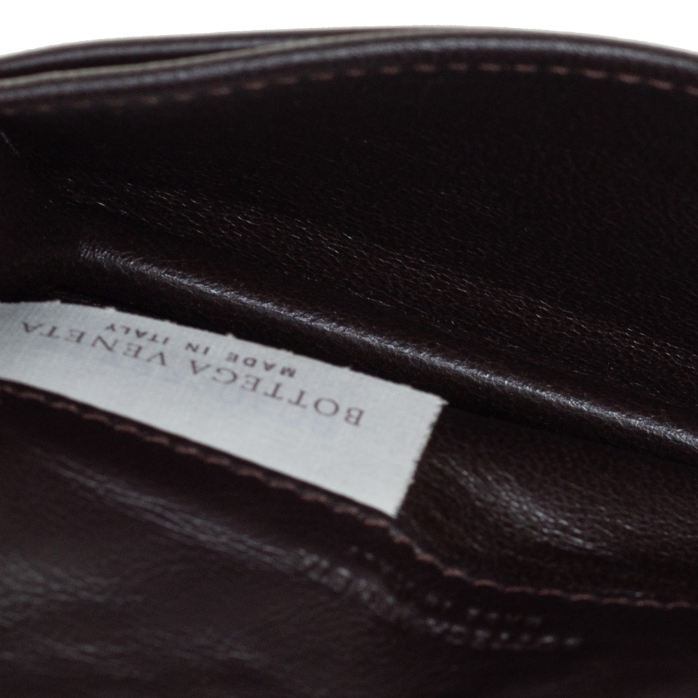 

Bottega Veneta Brown Intrecciato Leather Business Card Holder