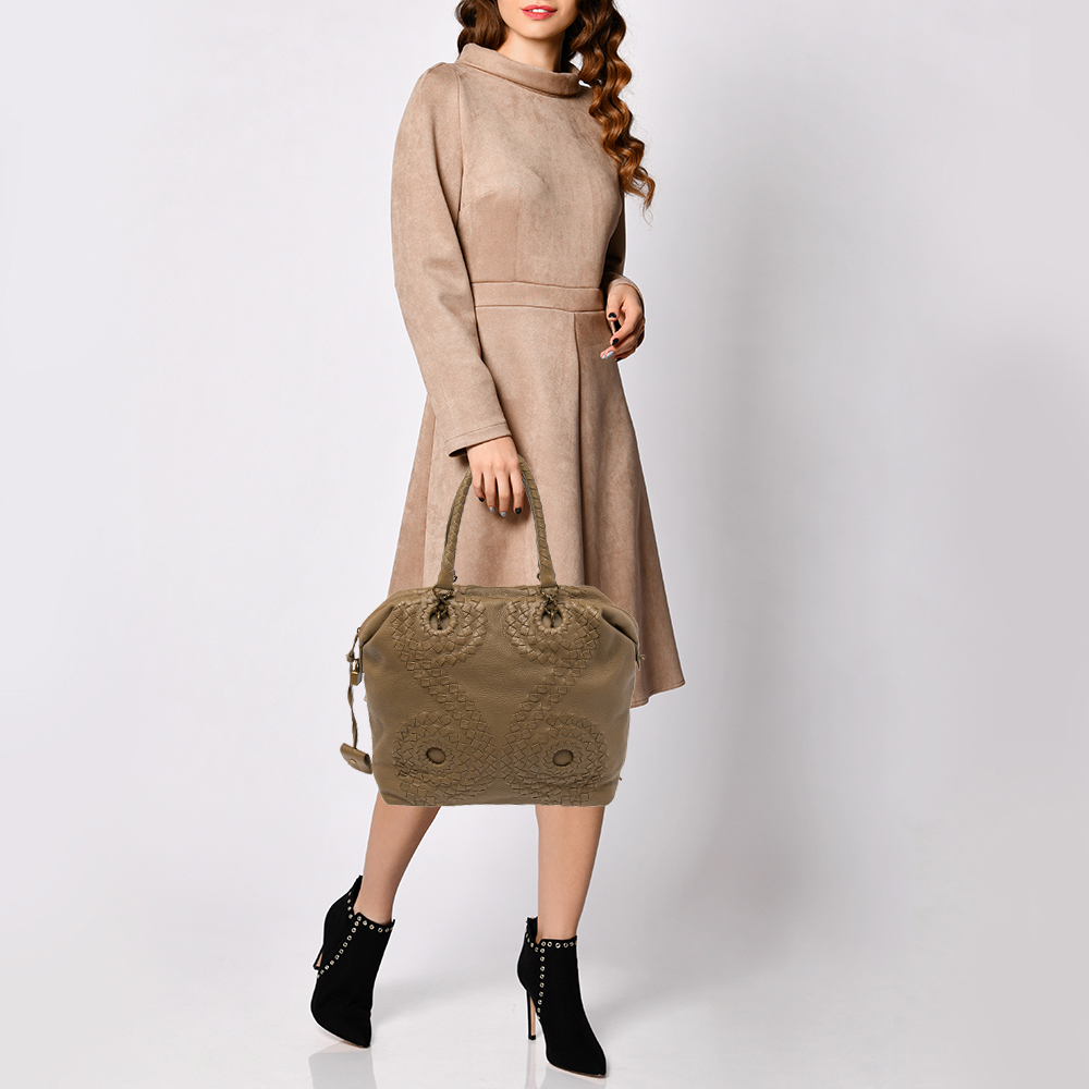 

Bottega Veneta Beige Leather Tote