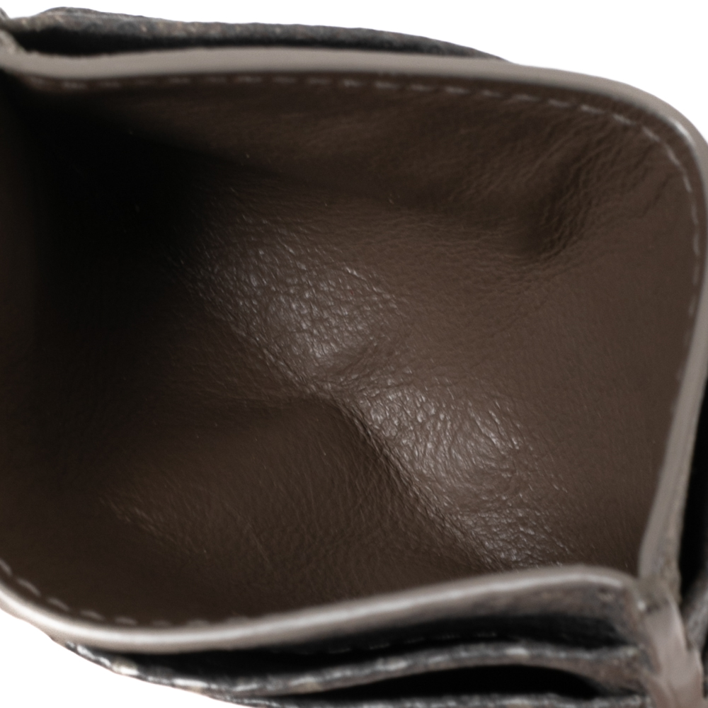 

Bottega Veneta Grey Intrecciato Karung Card Holder