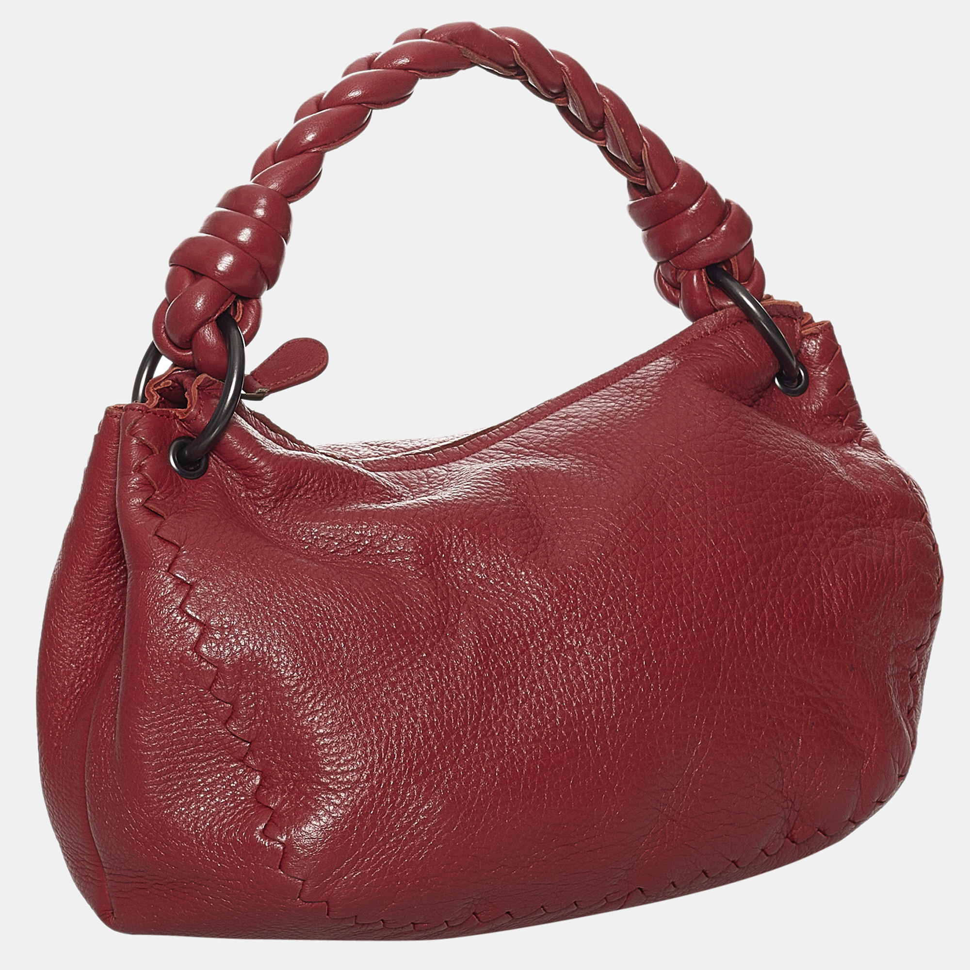 

Bottega Veneta Red Intrecciato Leather Handbag