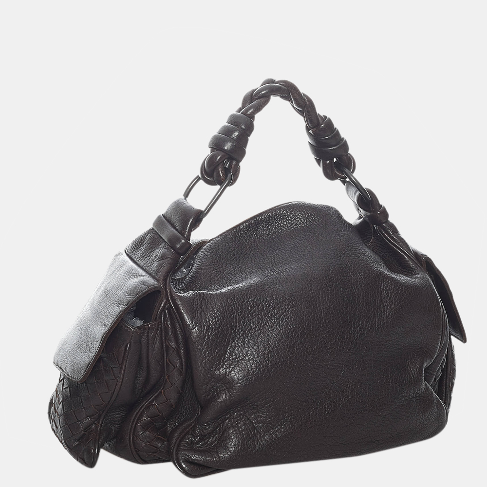 

Bottega Veneta Brown Intrecciato Leather Handbag