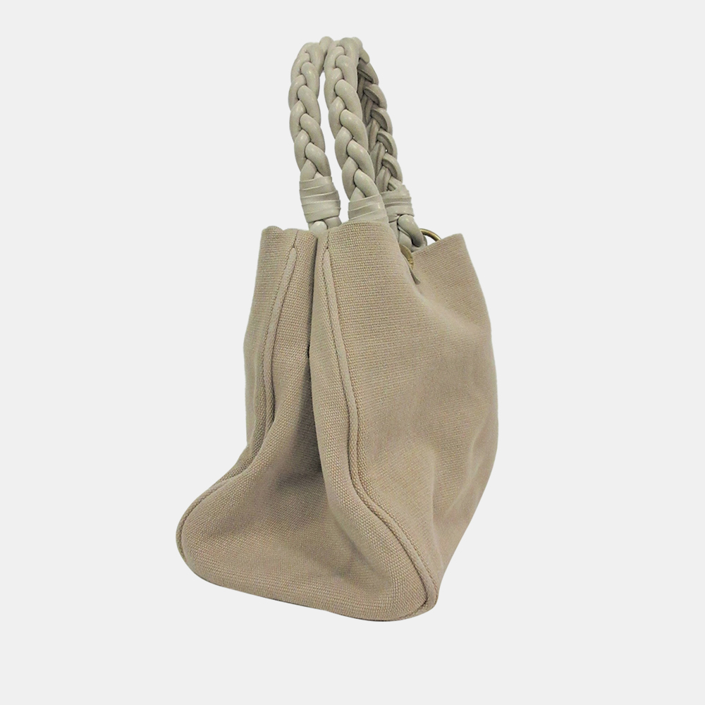 

Bottega Veneta Brown Canvas Tote Bag