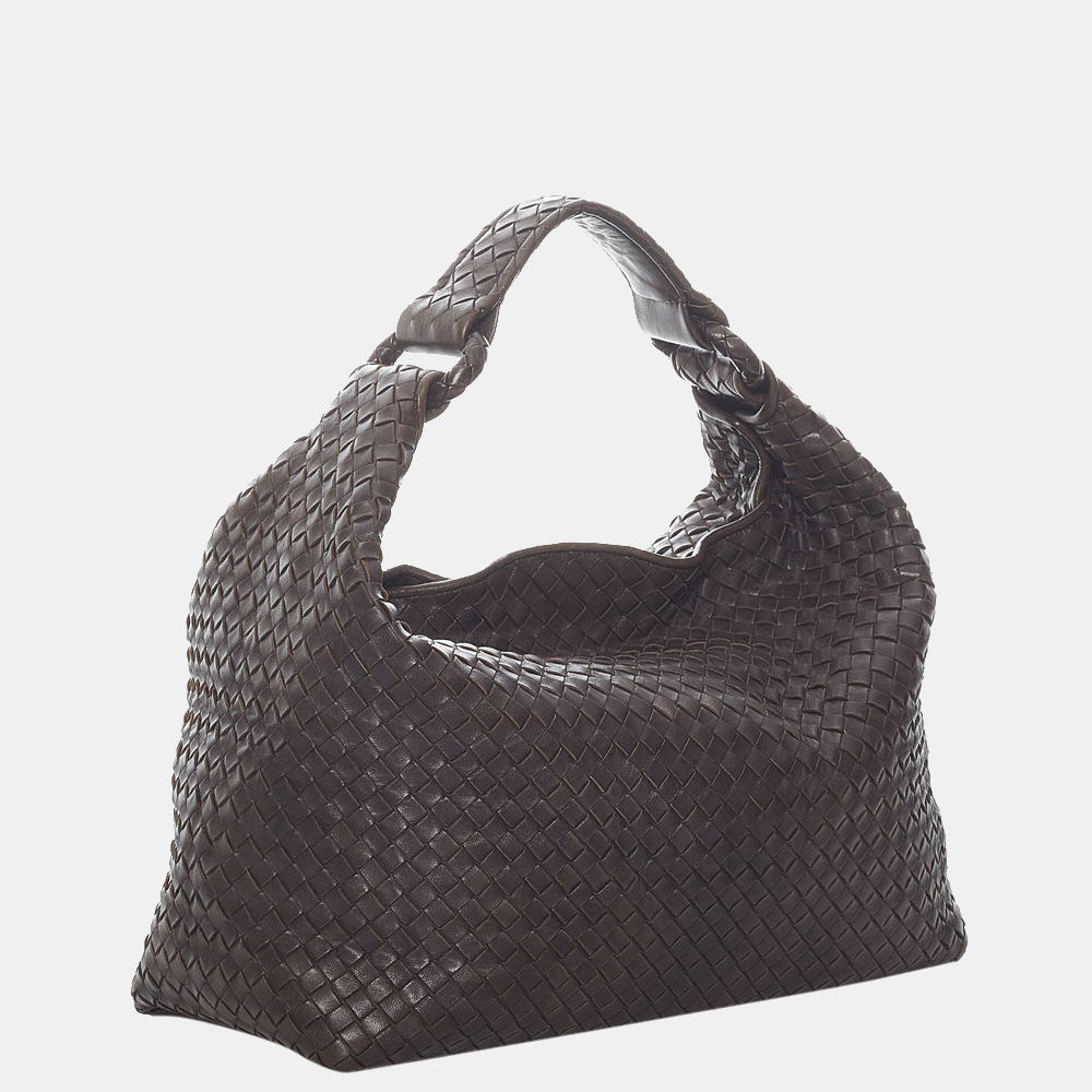 

Bottega Veneta Brown Intrecciato Leather Hobo Bag