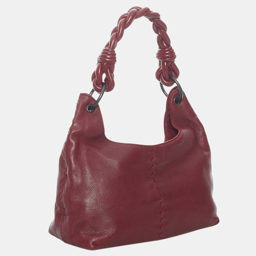 

Bottega Veneta Red Leather Shoulder Bag